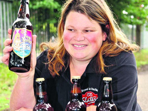 Vicki Slater with the range of family bottled beers