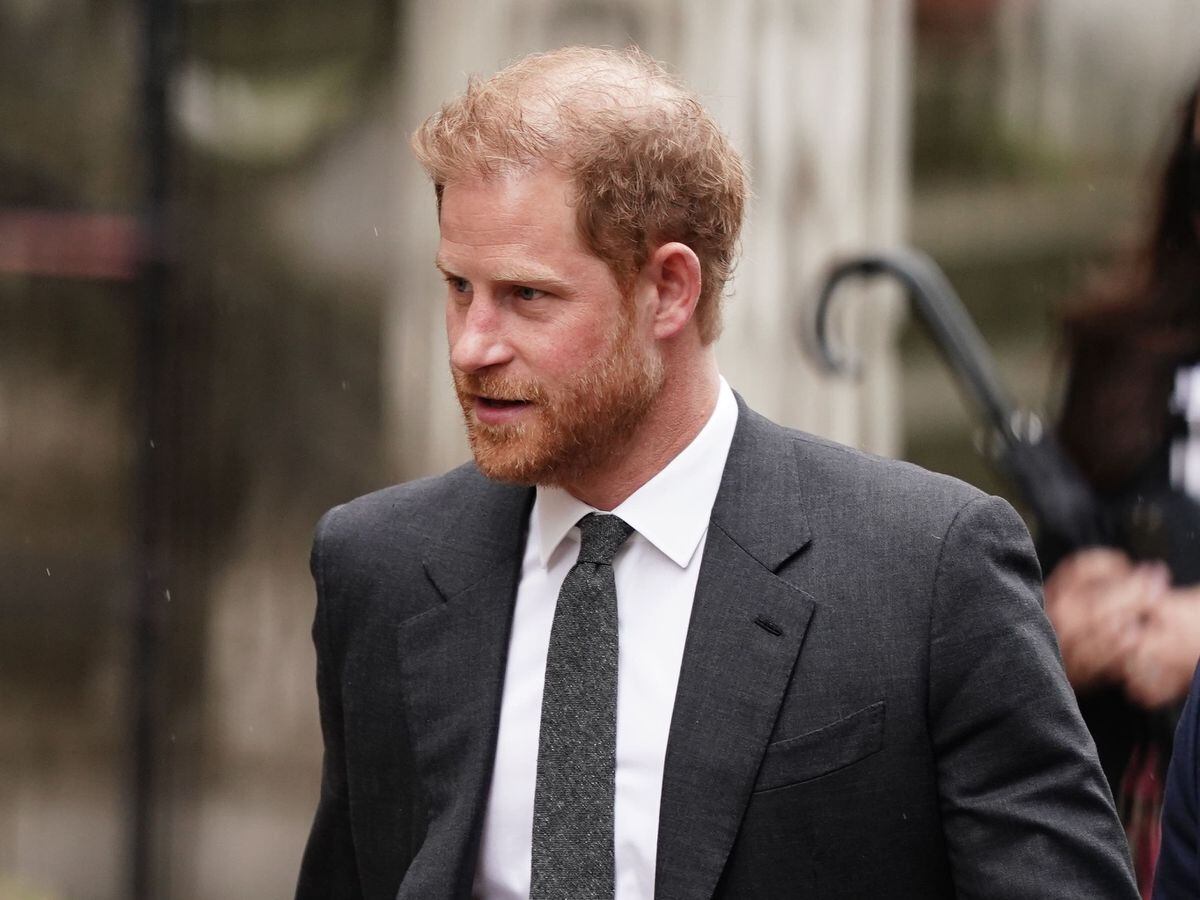 The Duke of Sussex leaving the Royal Courts Of Justice