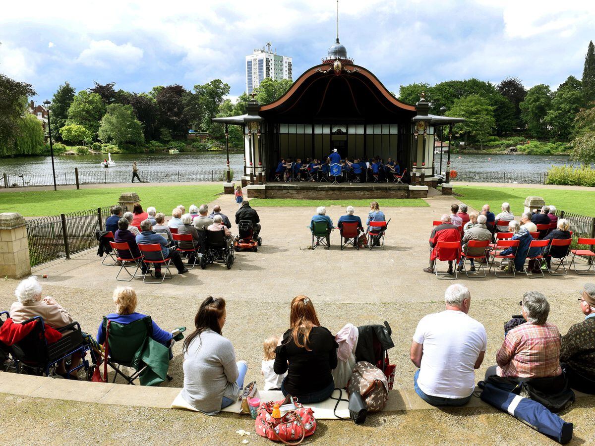 An event at Walsall Arboretum bandstand