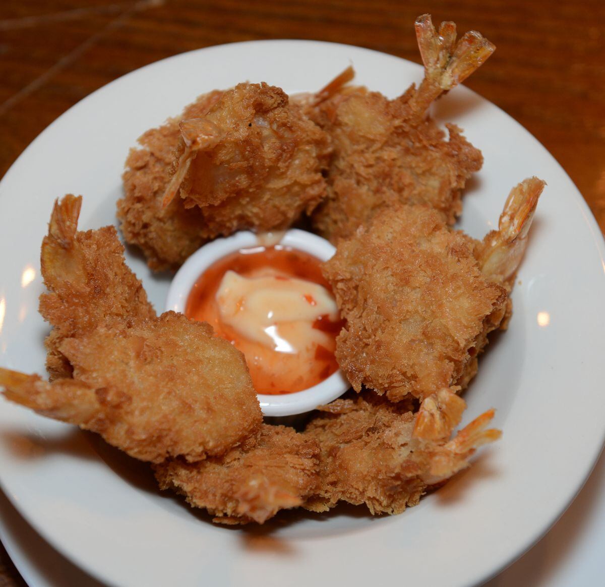 Shell out – on some coconut shrimp with dip