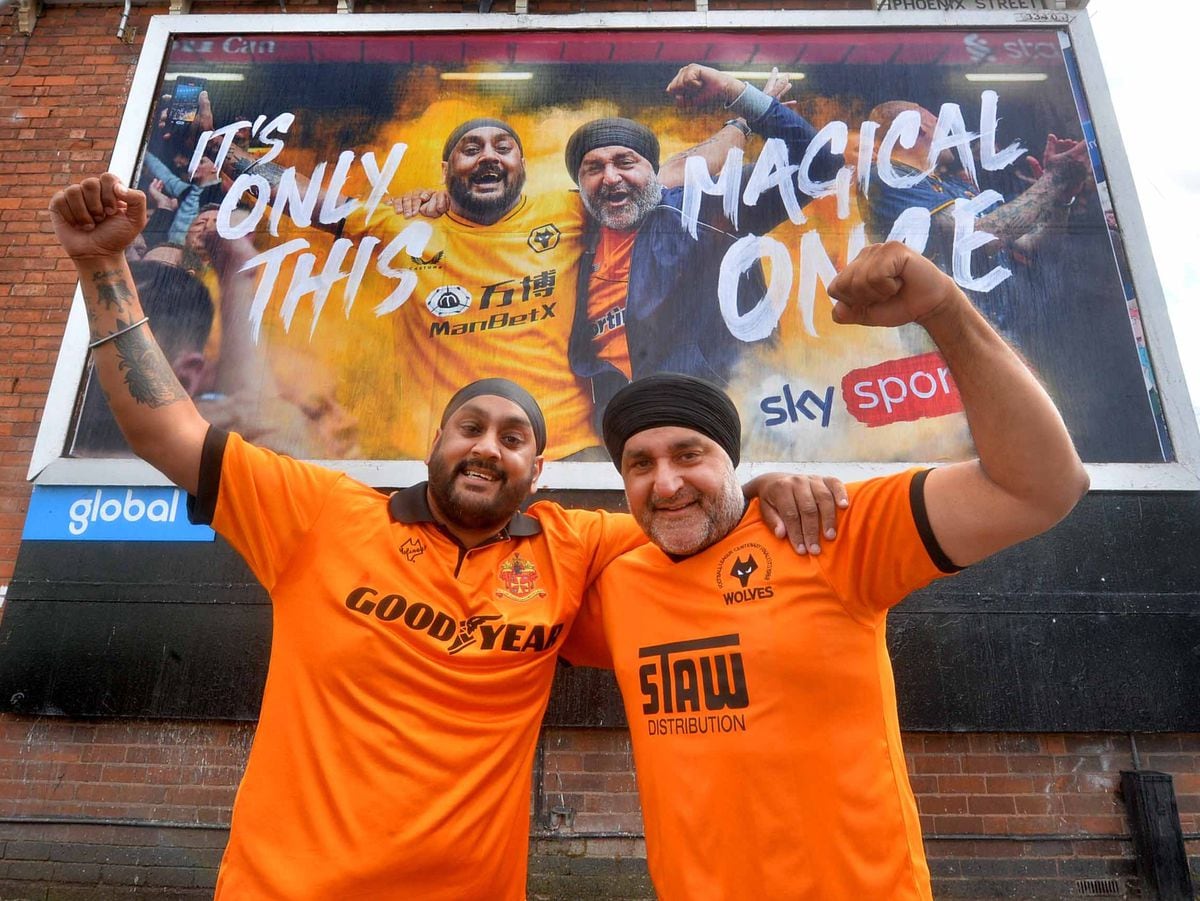 Teg Singh and Sukh Boparai, who were surprised to find themselves on billboards around the area for Sky Sports