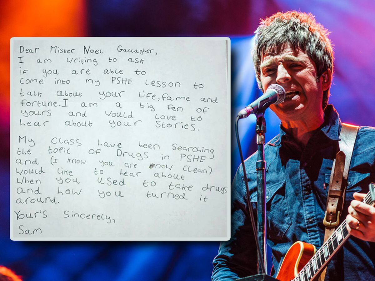 Noel Gallagher and the letter he received from Sam Fisher