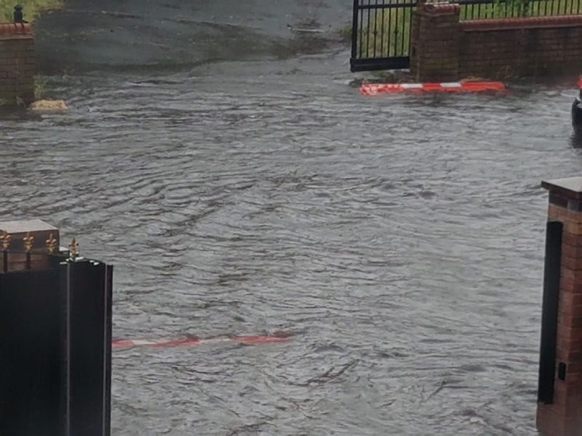 Water is rising on Sedgley Road East
