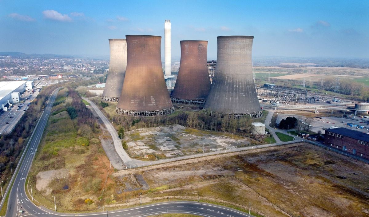 Aerial pic of Rugeley Power Station