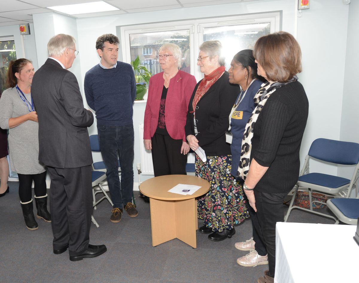 HRH The Duke of Gloucester meets members of the community