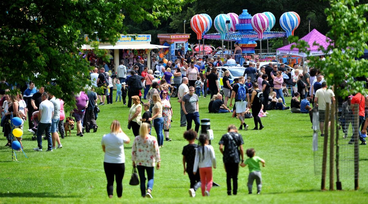 People flocked to the 51st Wednesbury Carnival in Brunswick Park on Saturday
