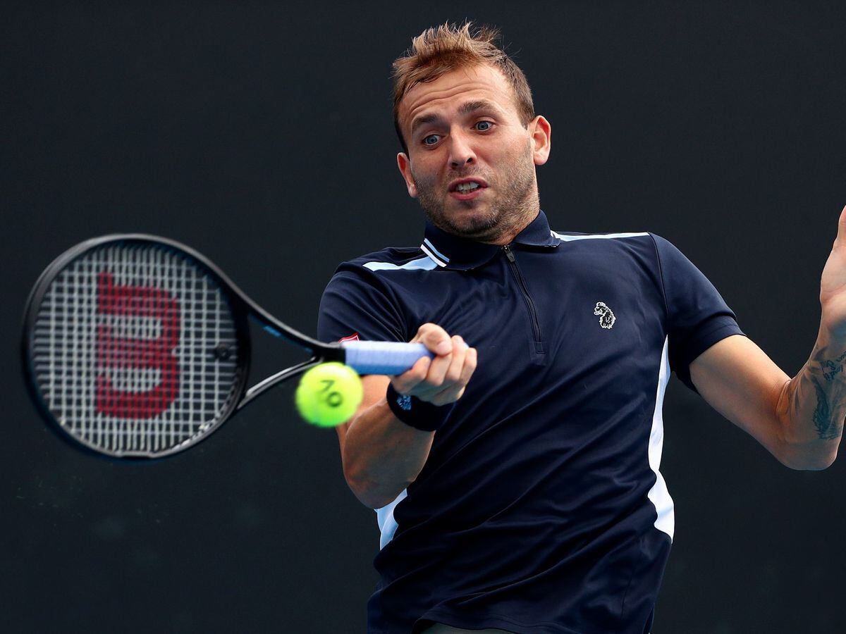 Dan Evans is into round three in Melbourne