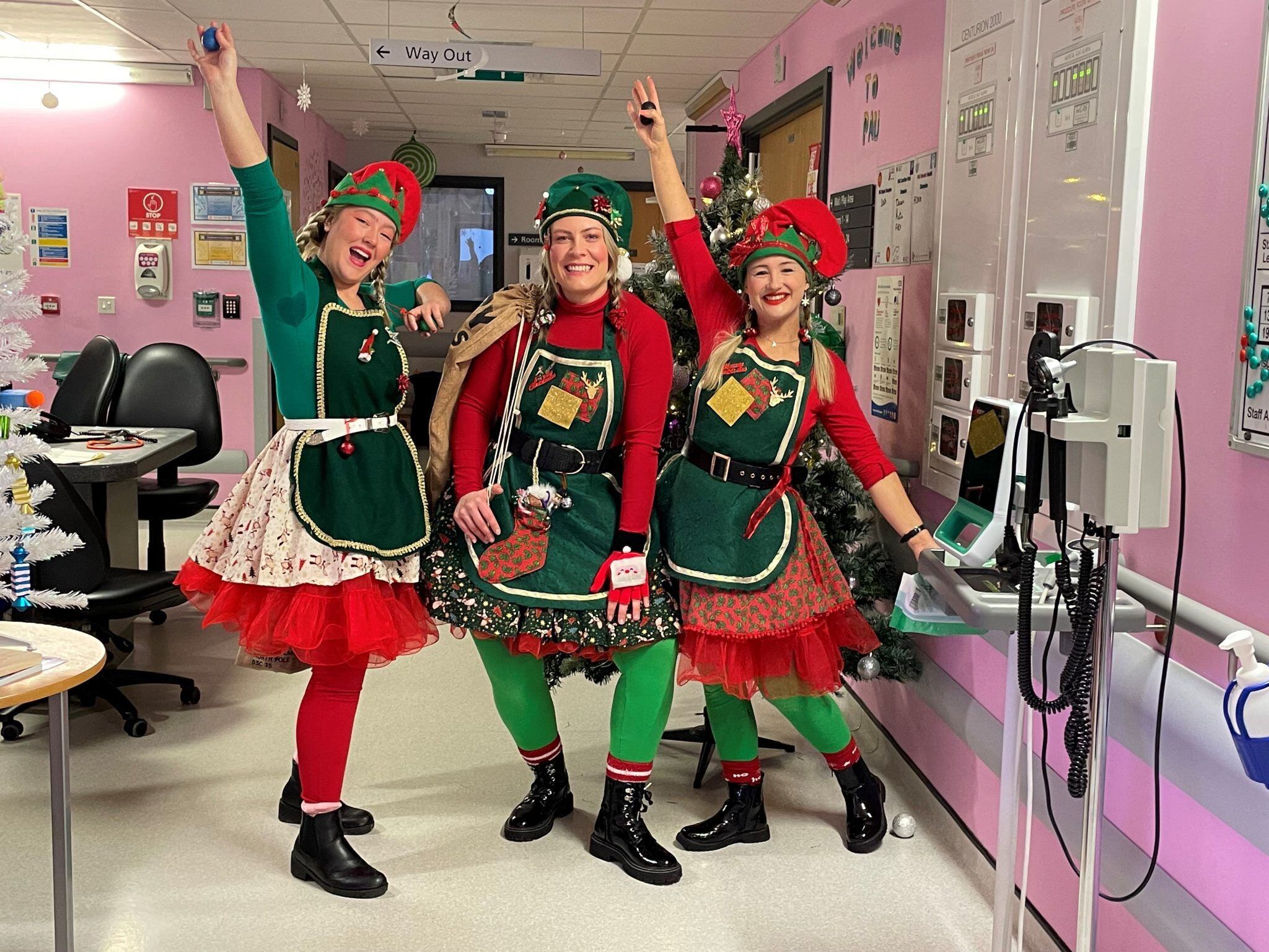 Santa's elves visit youngsters on Walsall hospital's children's ward 