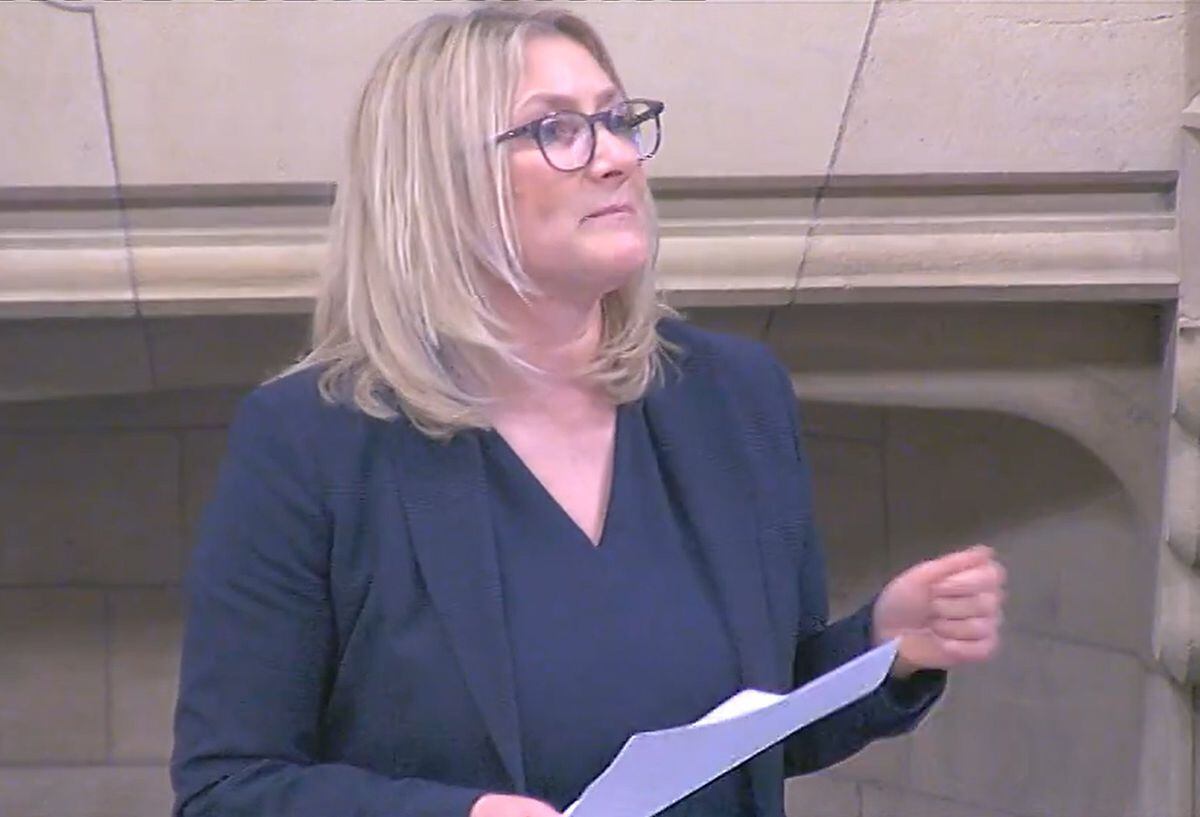 Stourbridge MP Suzanne Webb speaking during a Westminster Hall debate on knife crime