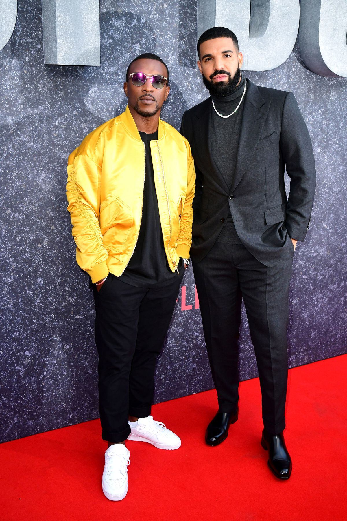 Ashley Walters and Drake attending the UK premiere of Top Boy at the Hackney Picturehouse in London. 
