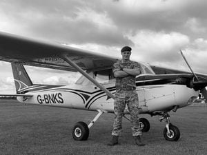 James Tudor-Taylor, 27, has obtained his private pilot’s licence and is training to become a commercial pilot