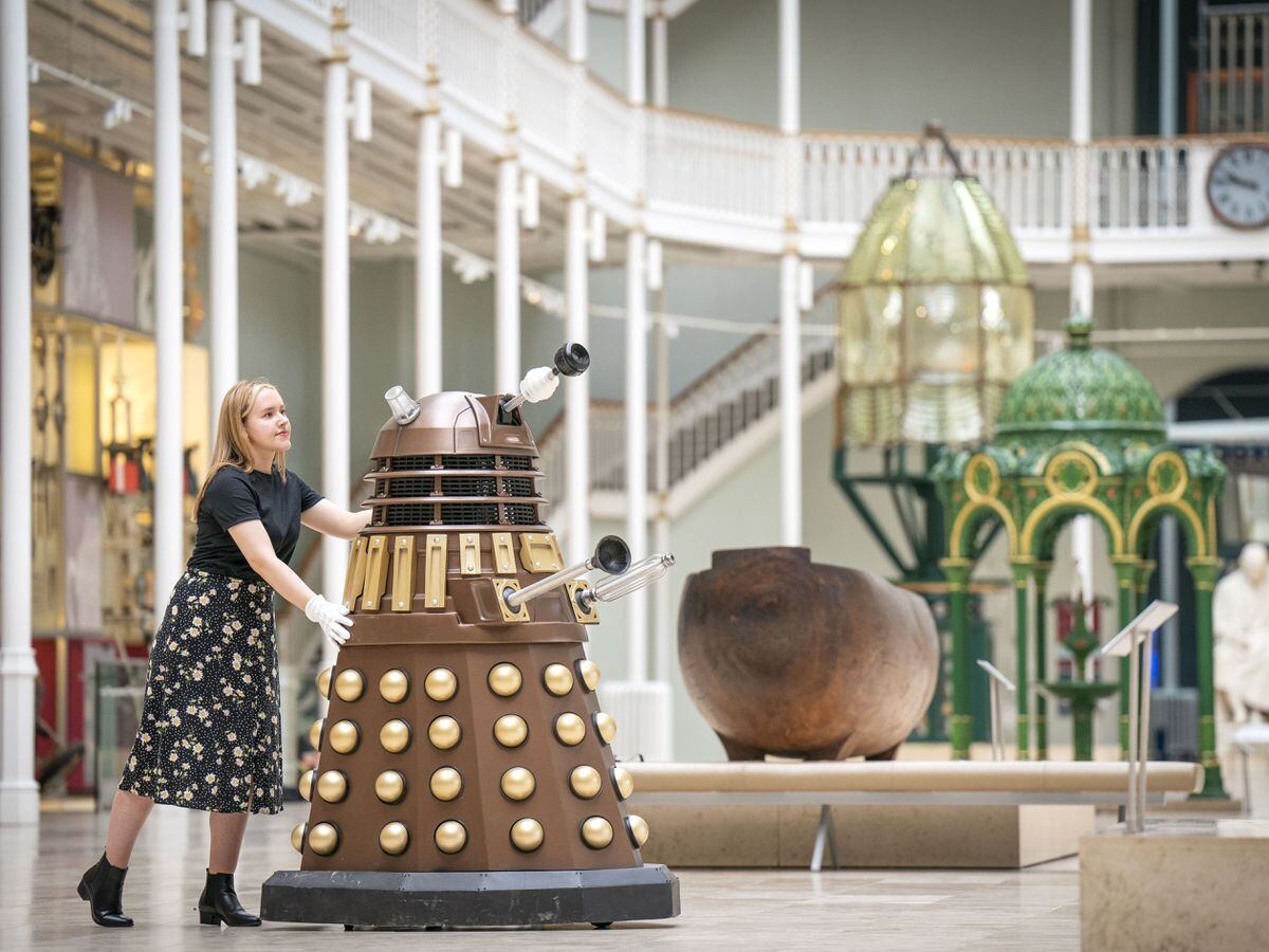 A Dalek at the exhibition