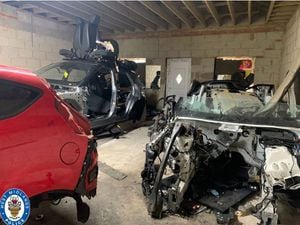 Police discovered a suspected chop shop in Great Barr