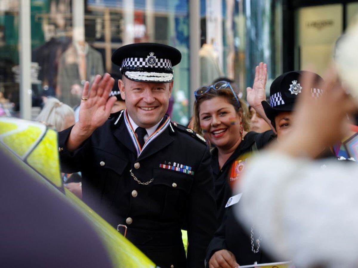 West Midlands Police Chief Constable Craig Guildford at this year's Pride event in Birmingham