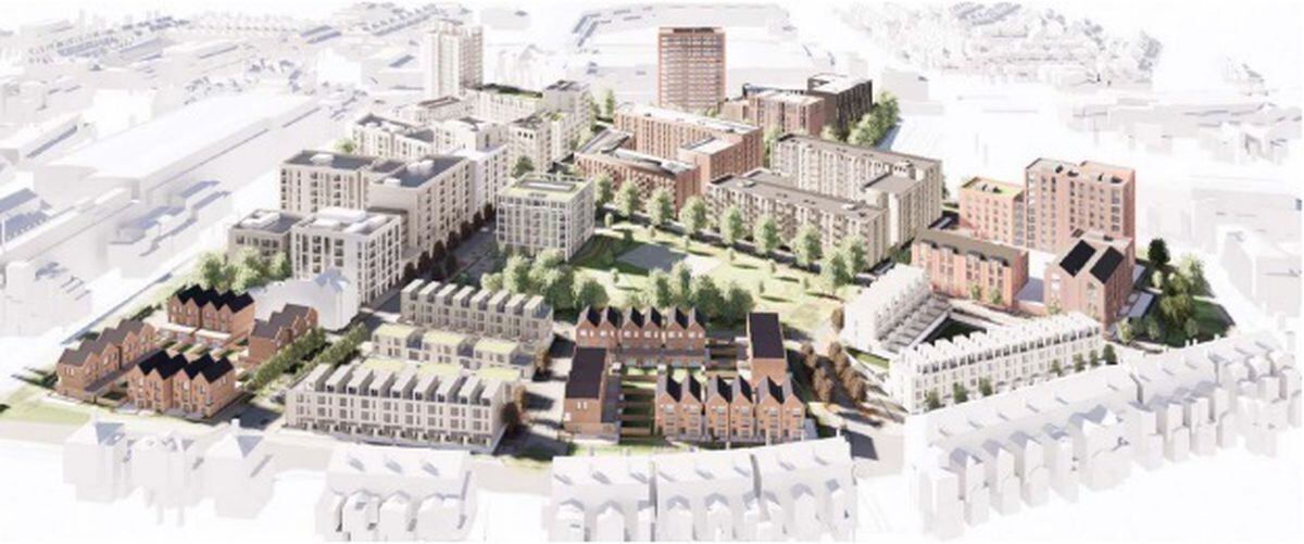 A visualisation of the Athlete Village. Photo: Birmingham City Council 