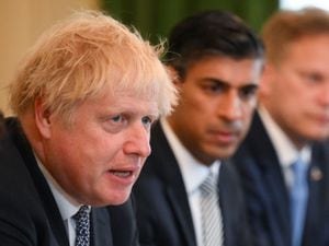 Prime Minister Boris Johnson during a Cabinet meeting at 10 Downing Street