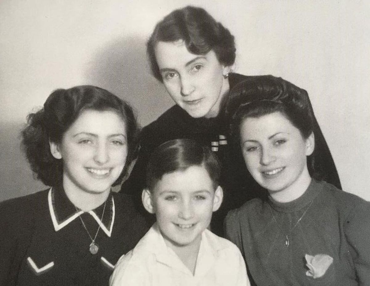 Fred with mother Rosalie and sisters Ilse and Trude