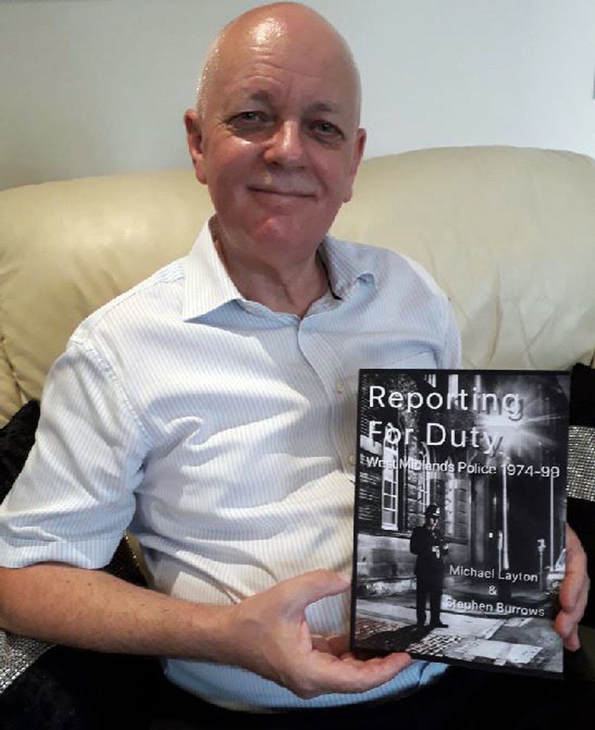 Mike Layton with his new book Reporting for Duty detailing his career at West Midlands Police