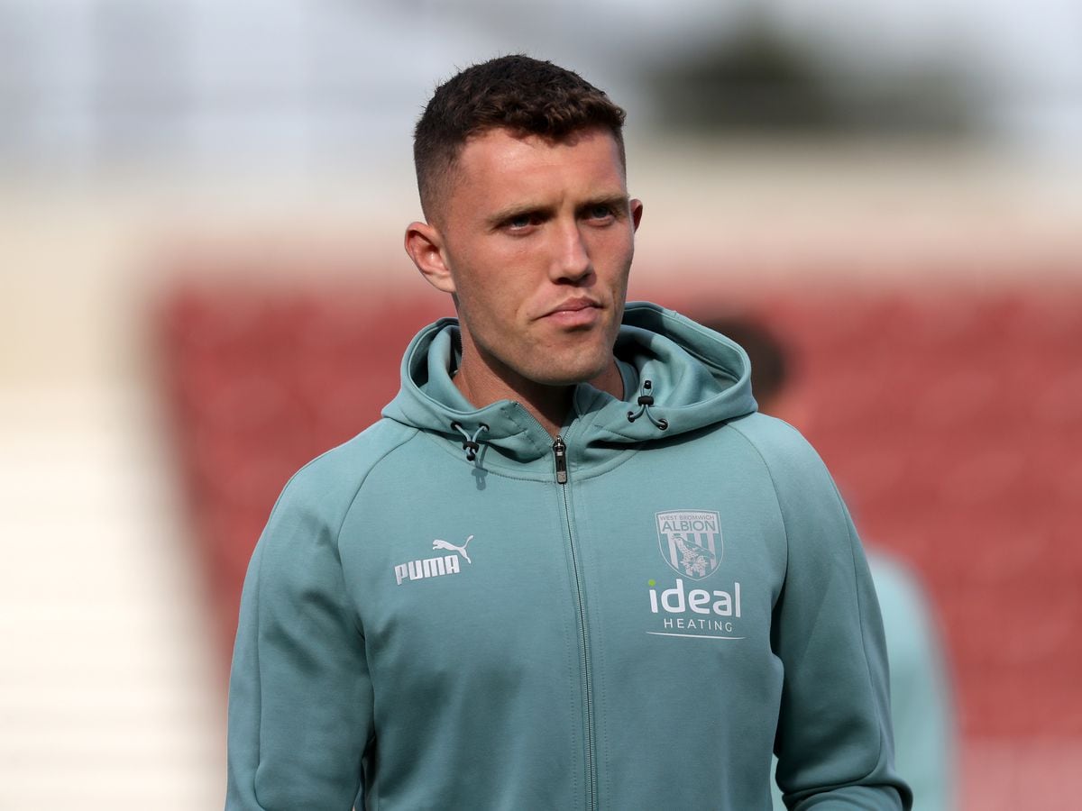 Dara O'Shea of West Bromwich Albion arrives at Sixfields on July 13, 2022 in Northampton, England. (Photo by Adam Fradgley/West Bromwich Albion FC via Getty Images).