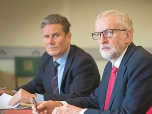 Uneasy allies – Sir Keir with then leader Jeremy Corbyn
