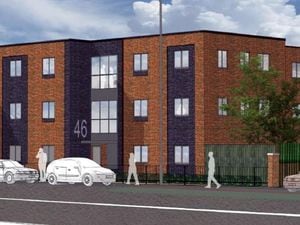 An artist's impression of how one of the new apartment blocks on a former scrap yard site off Wolverhampton Road in Walsall might look. PIC: Square Space Ventures