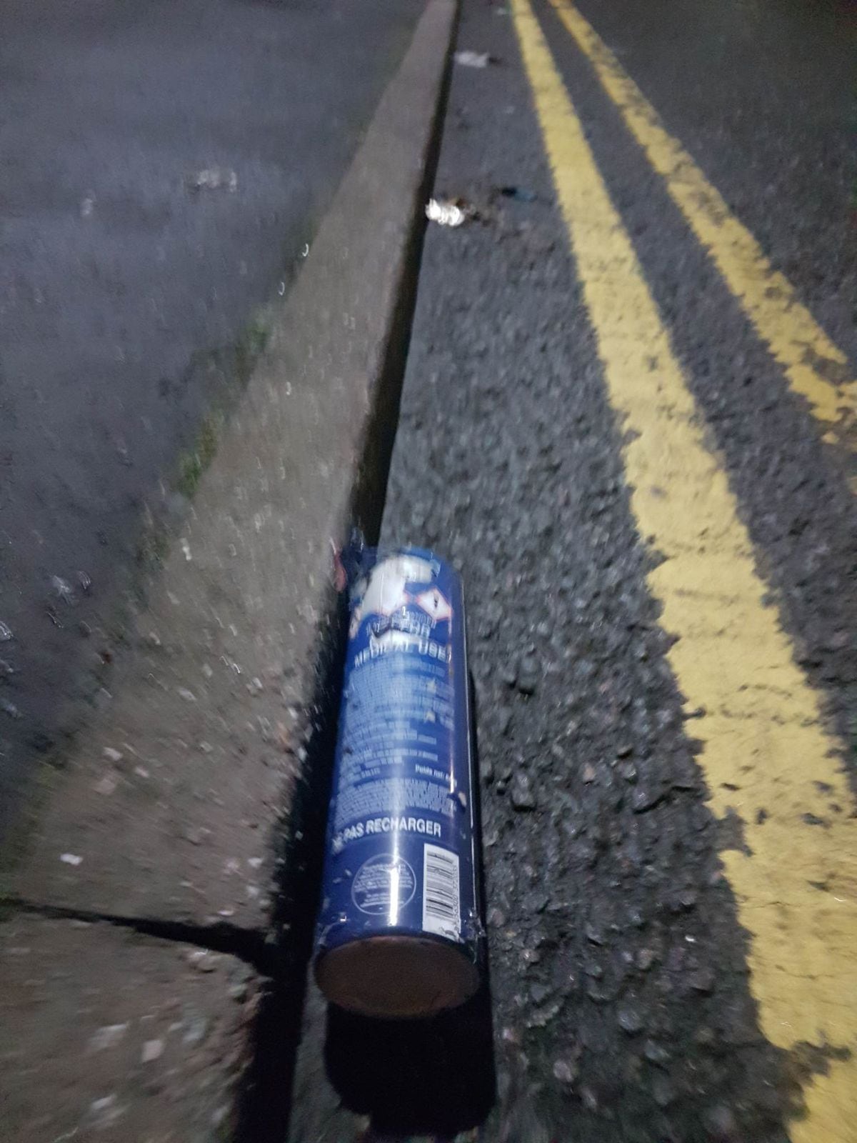 Discarded Smartwhip canister in Smethwick