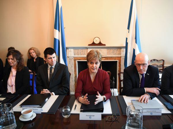 Nicola Sturgeon chairing final cabinet