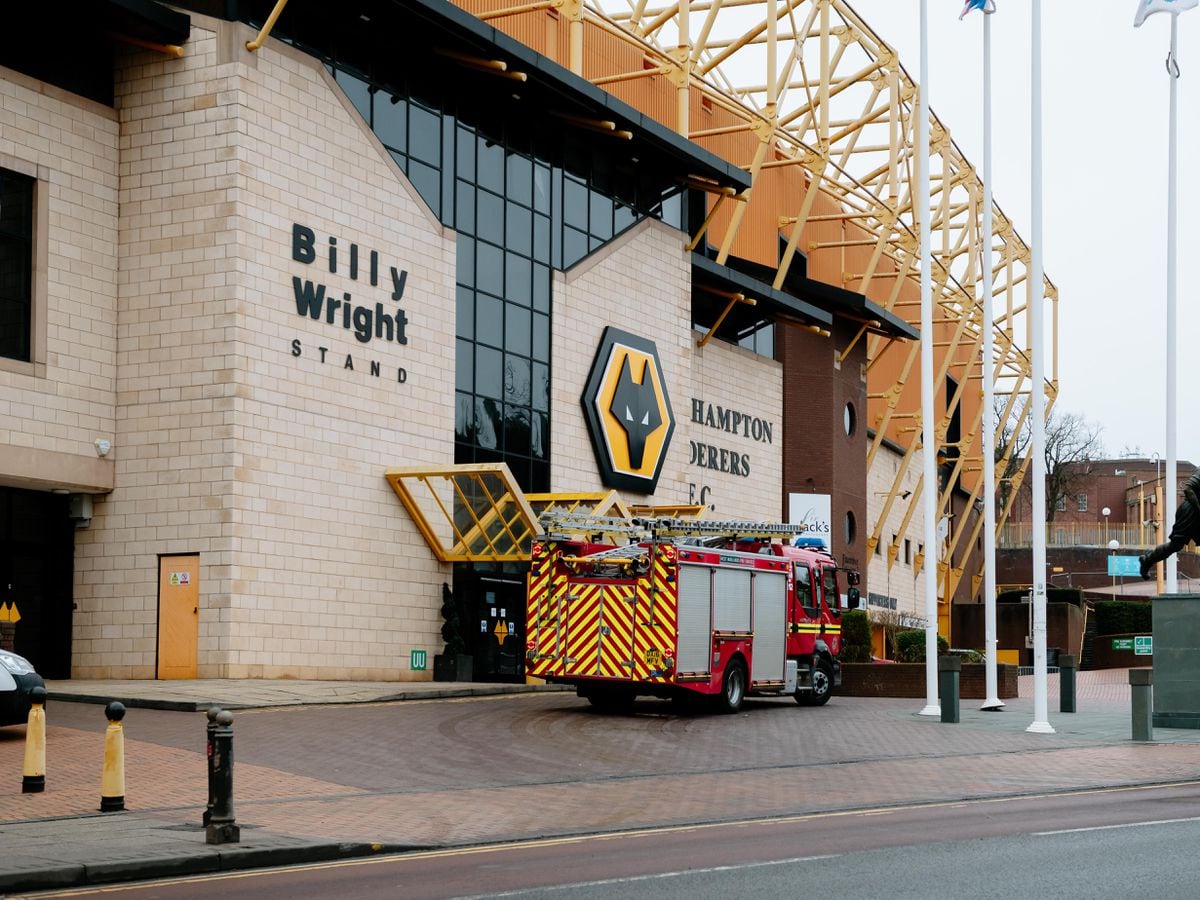 Firefighters at Molineux