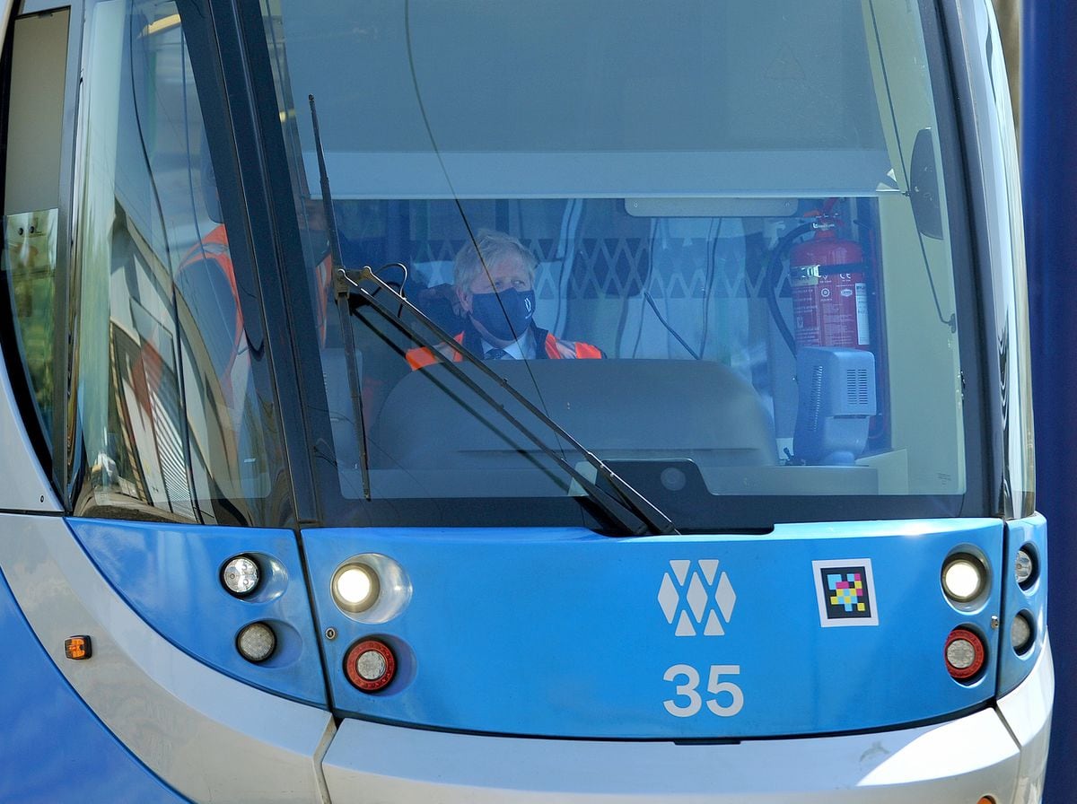 Boris Johnson drove one of the West Midlands Metro trams in the run-up to this year's elections
