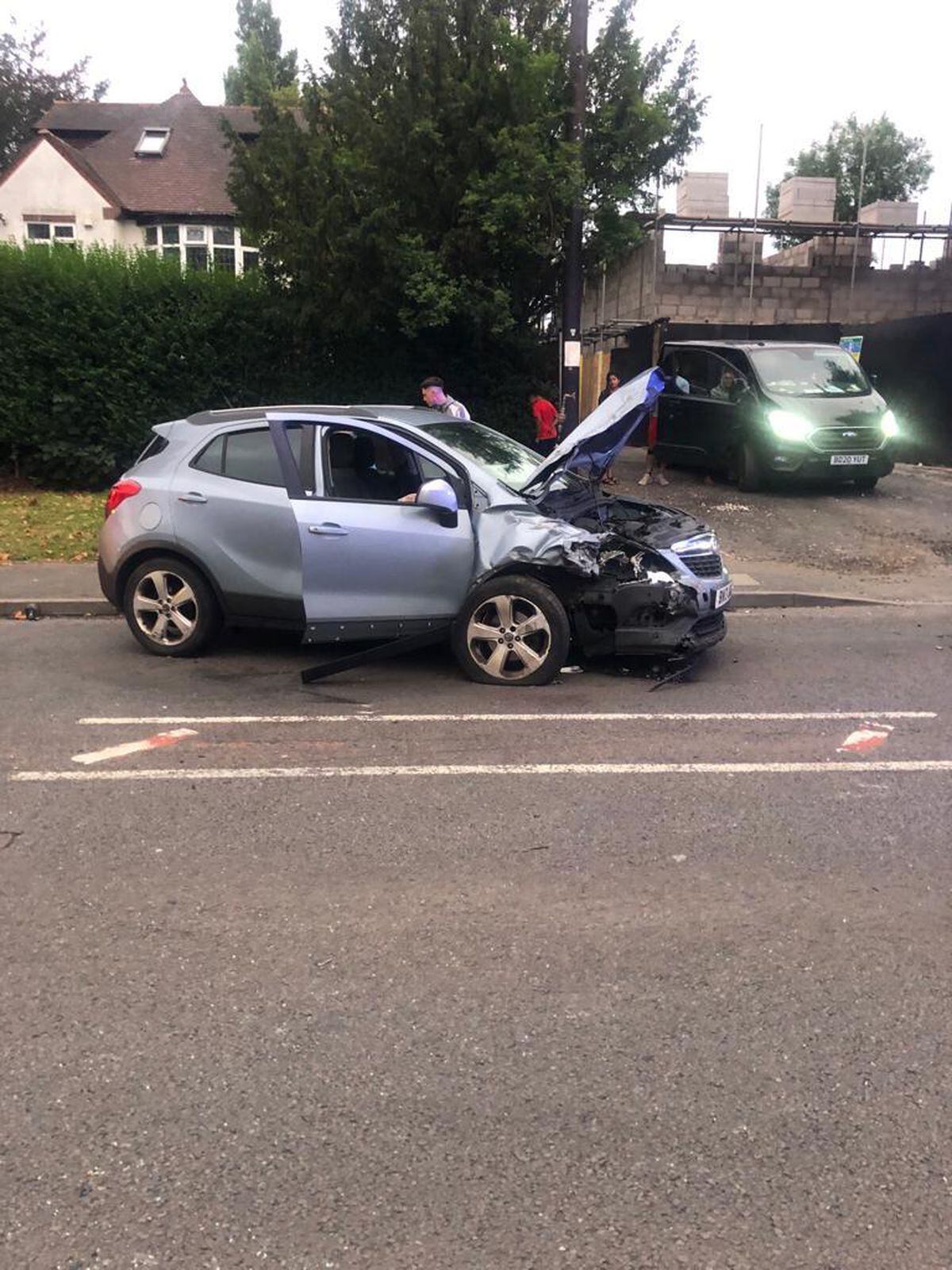 Road traffic collision on Goldthorn Hill, Wolverhampton. 