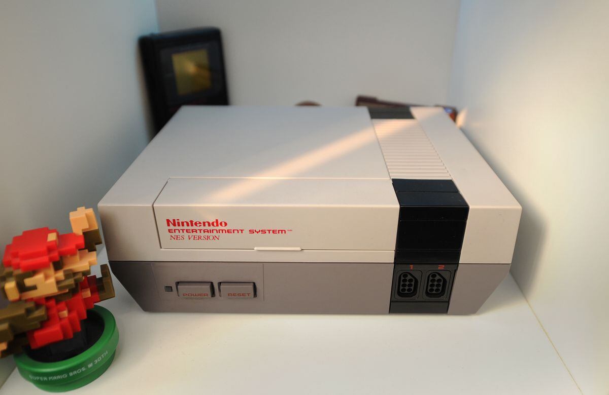 Nintendo NES console collected by retro gamer Shaun Campbell, of Wolverhampton