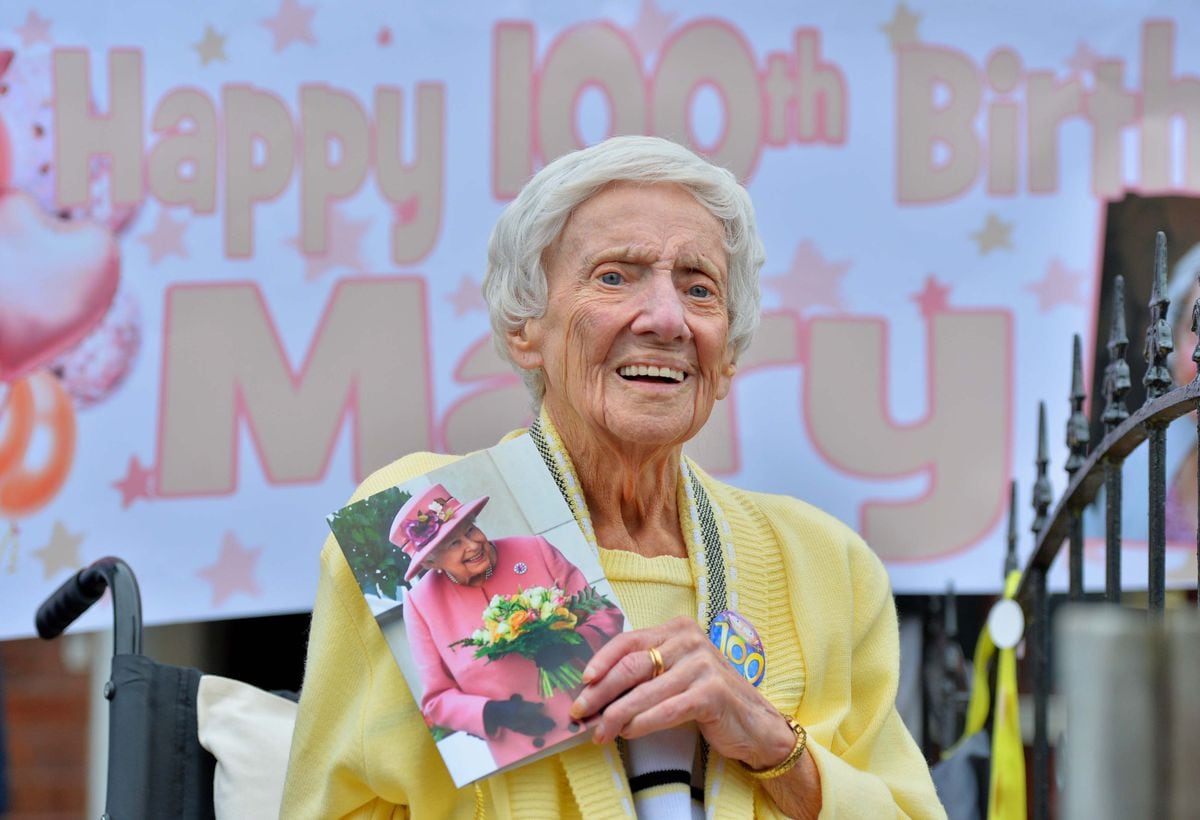 Katleen-Mary Colbourne (Mary) celebrating her 100th birthday