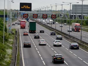 A stock image of the M6 at junction 10. 