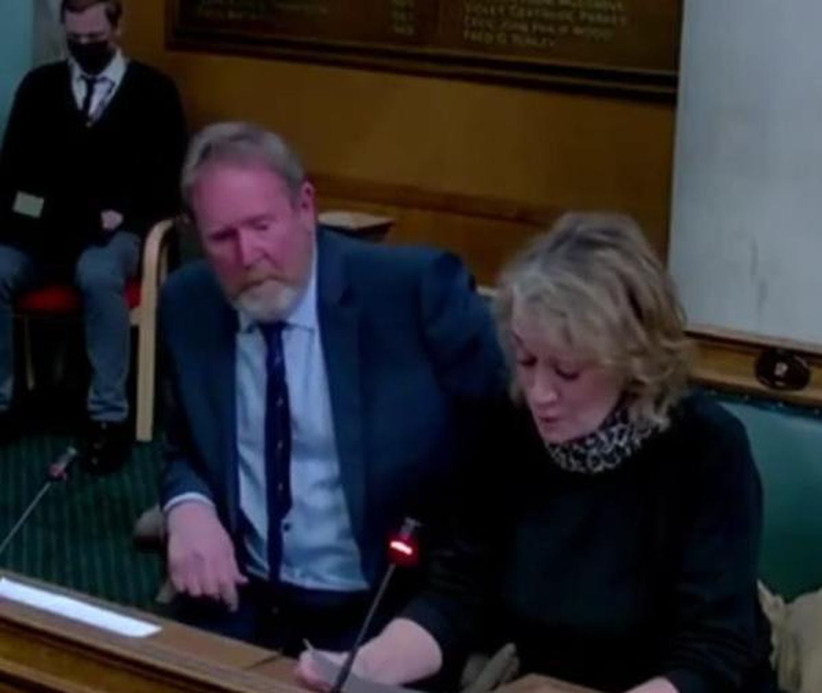 Mark and Beverley Brindley address Walsall Council's planning committee.