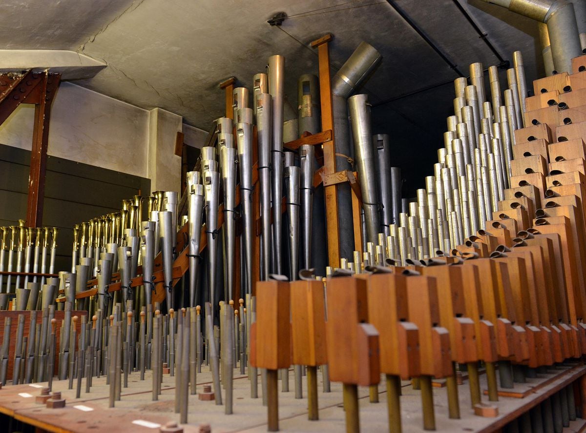 The organ pipes have been taken to a landfill site and scrapped