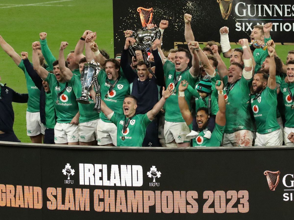 Ireland celebrate their Six Nations Grand Slam