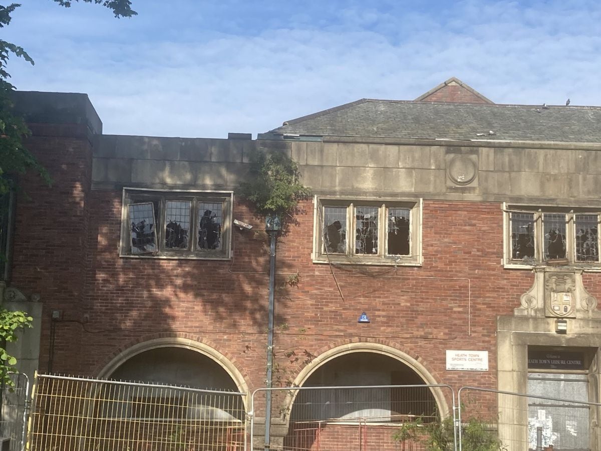 The windows were smashed at the Grade II Listed building 