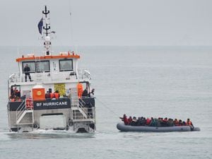 The defining image of 2022 – yet another inflatable boat crosses the Channel