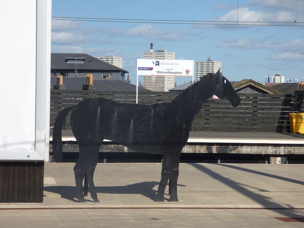 The iron horse at Wolverhampton Railway Station