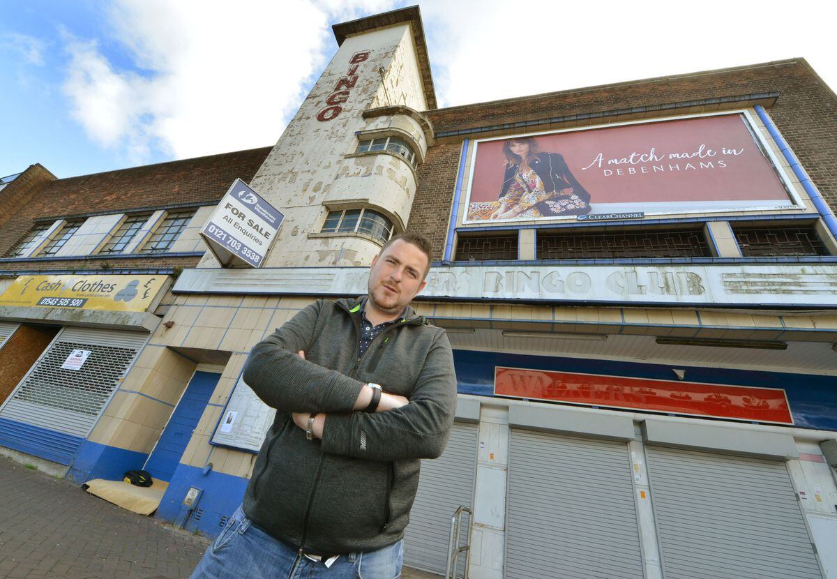 Adam Cunard, managing director of Picturedrome Cinemas, outside Gaumont Cinema in Wednesbury