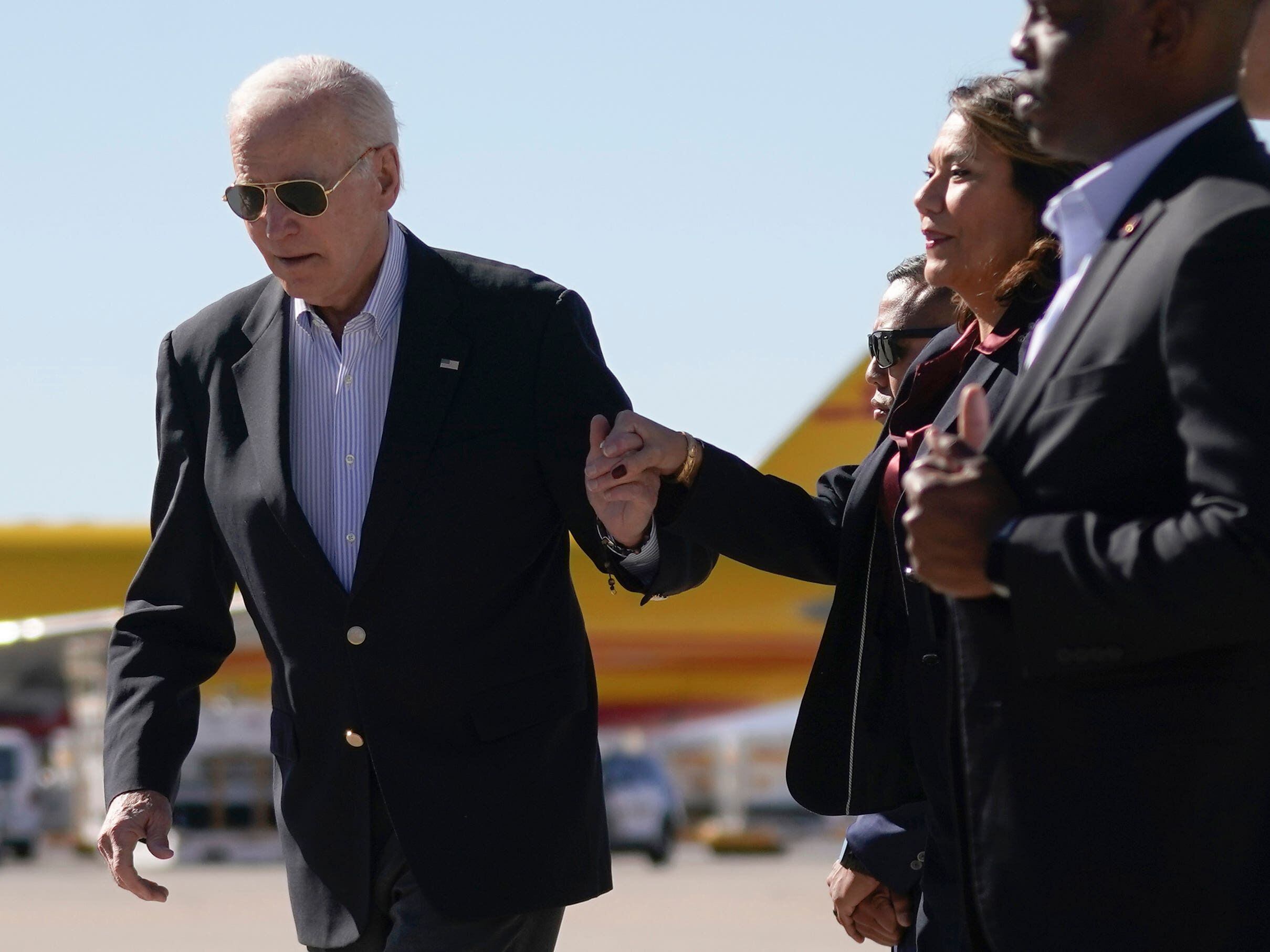 Biden visits US-Mexico border for first time as president