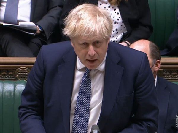 Prime Minister Boris Johnson delivers a statement on Ukraine in the House of Commons