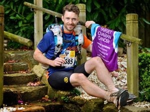 Adam Jones has completed the punishing Marathon De Sables in the Sahara Desert in Morocco, raising money for a cancer charity