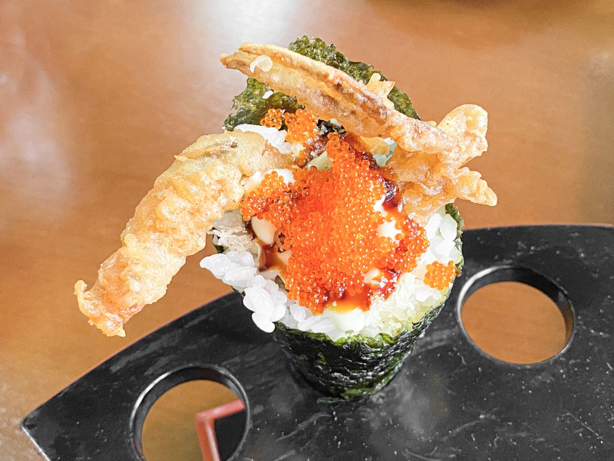 Soft shell crab sushi