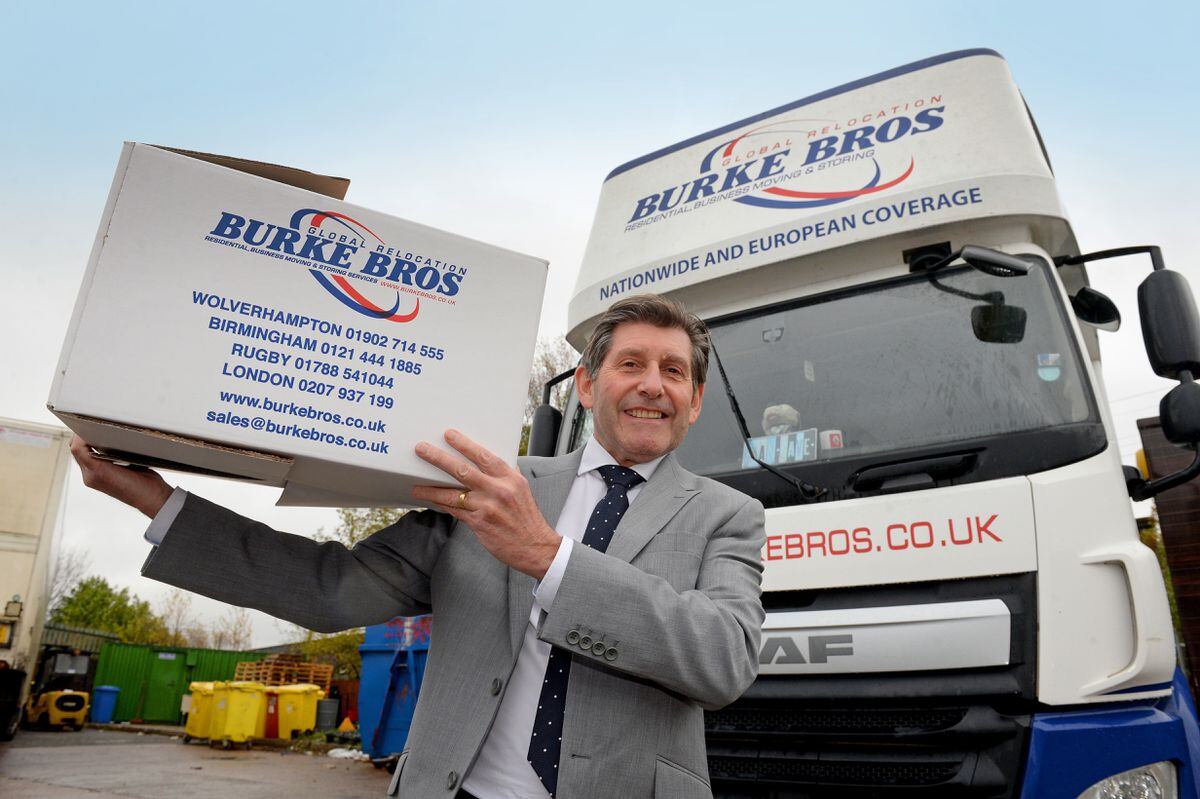 Gary Burke, managing director of removals firm Burke Bros, in Wolverhampton