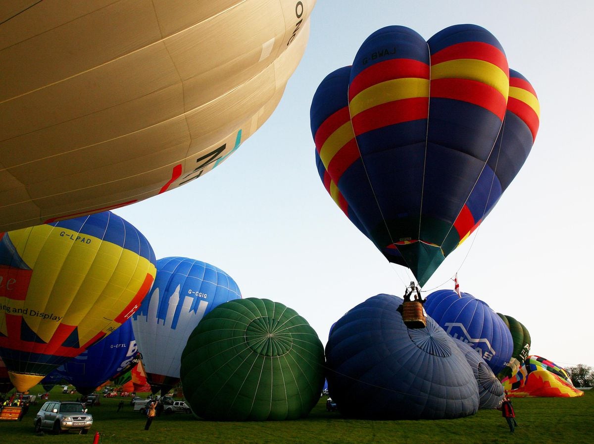 Worcester is hosting its first ever balloon festival. Photo: Gareth Fuller/PA Wire.