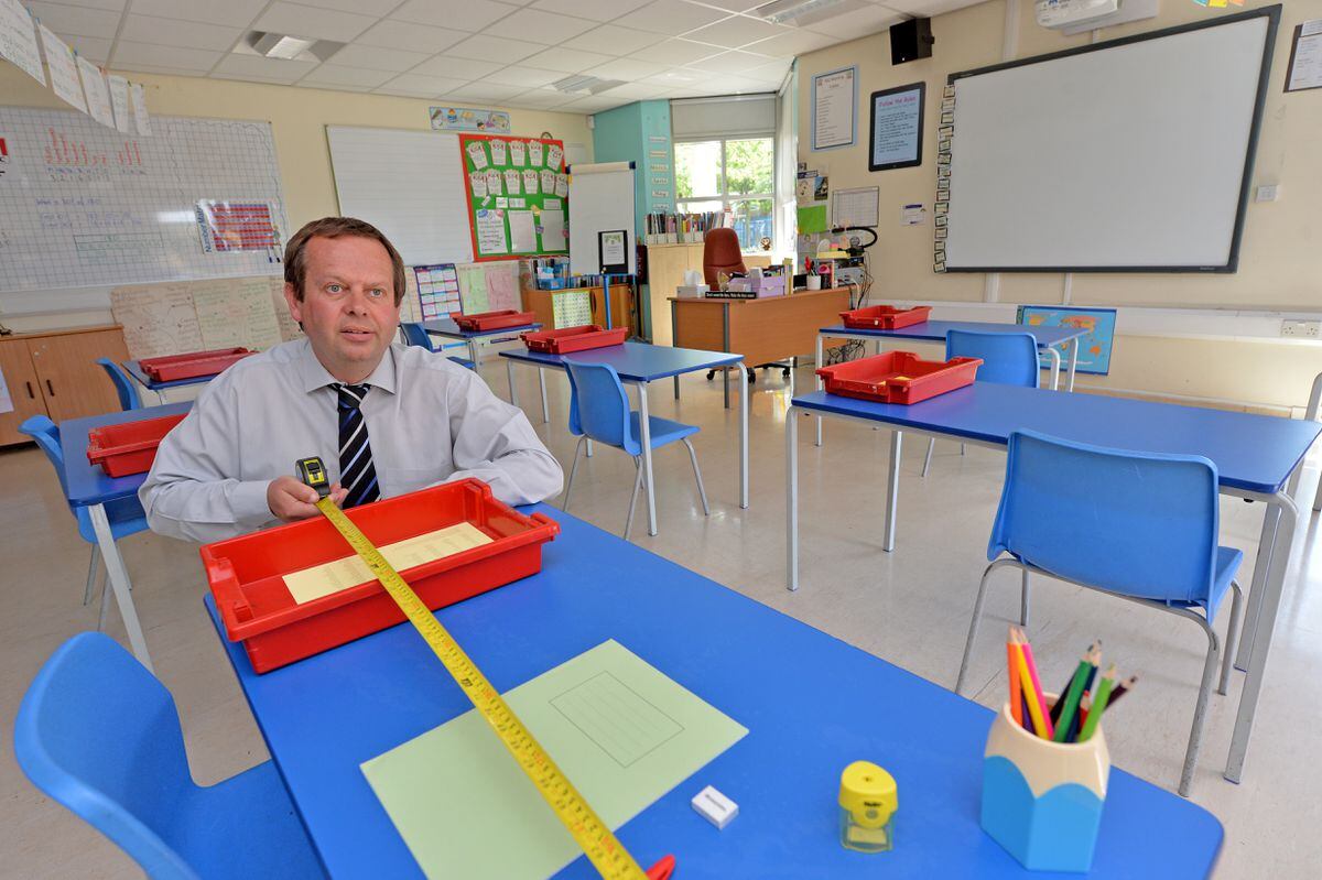 Headteacher Andrew Clewer at Landywood Primary School in Great Wyrley