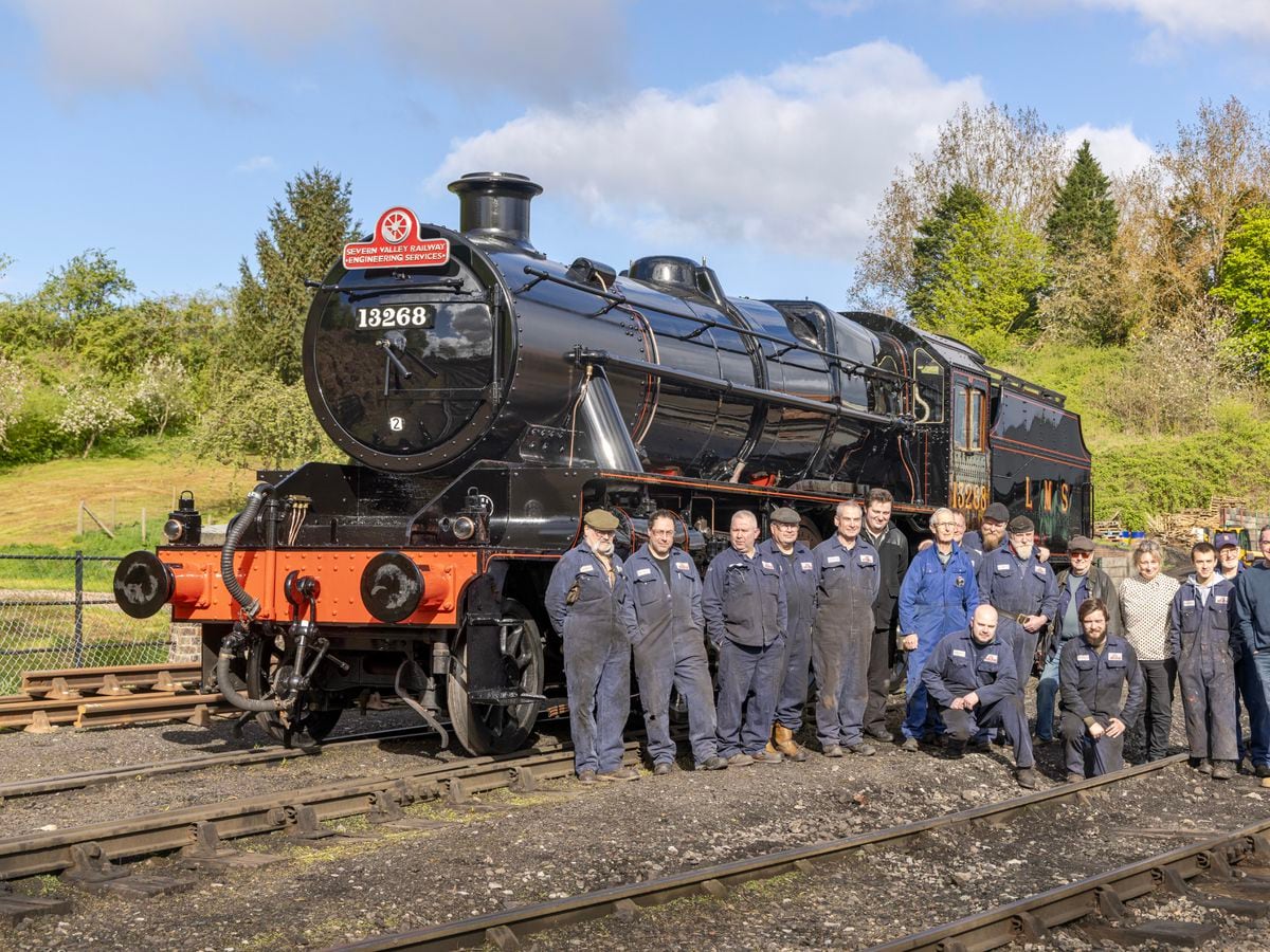 Sneak preview of gleaming steam loco ahead of Severn Valley Railway's gala