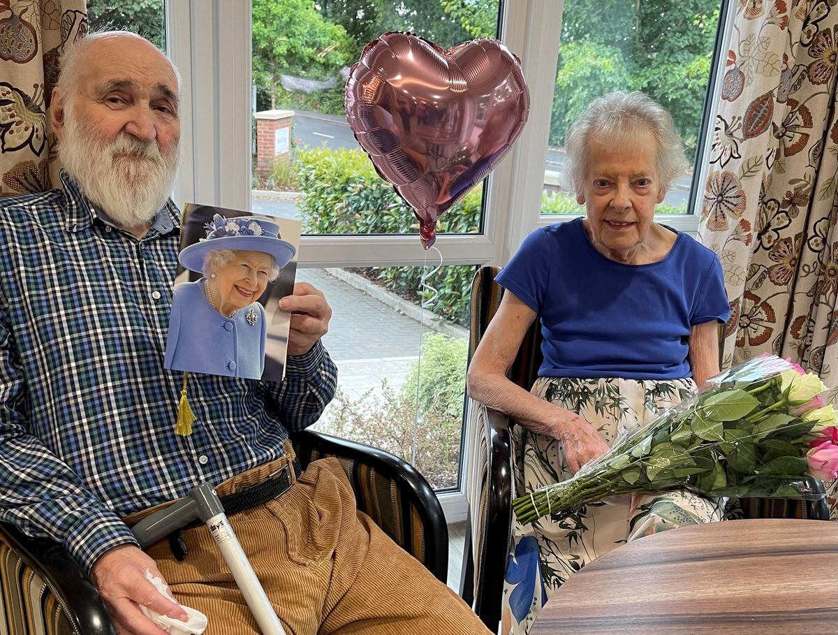 Residents Brian and Janice celebrating their 65th Wedding Anniversary