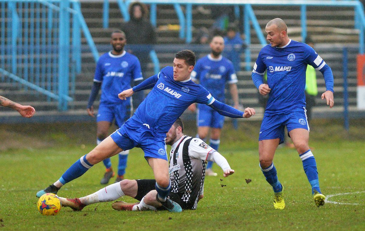 Halesowen Town v Maidenhead United in the second round of the FA Trophy